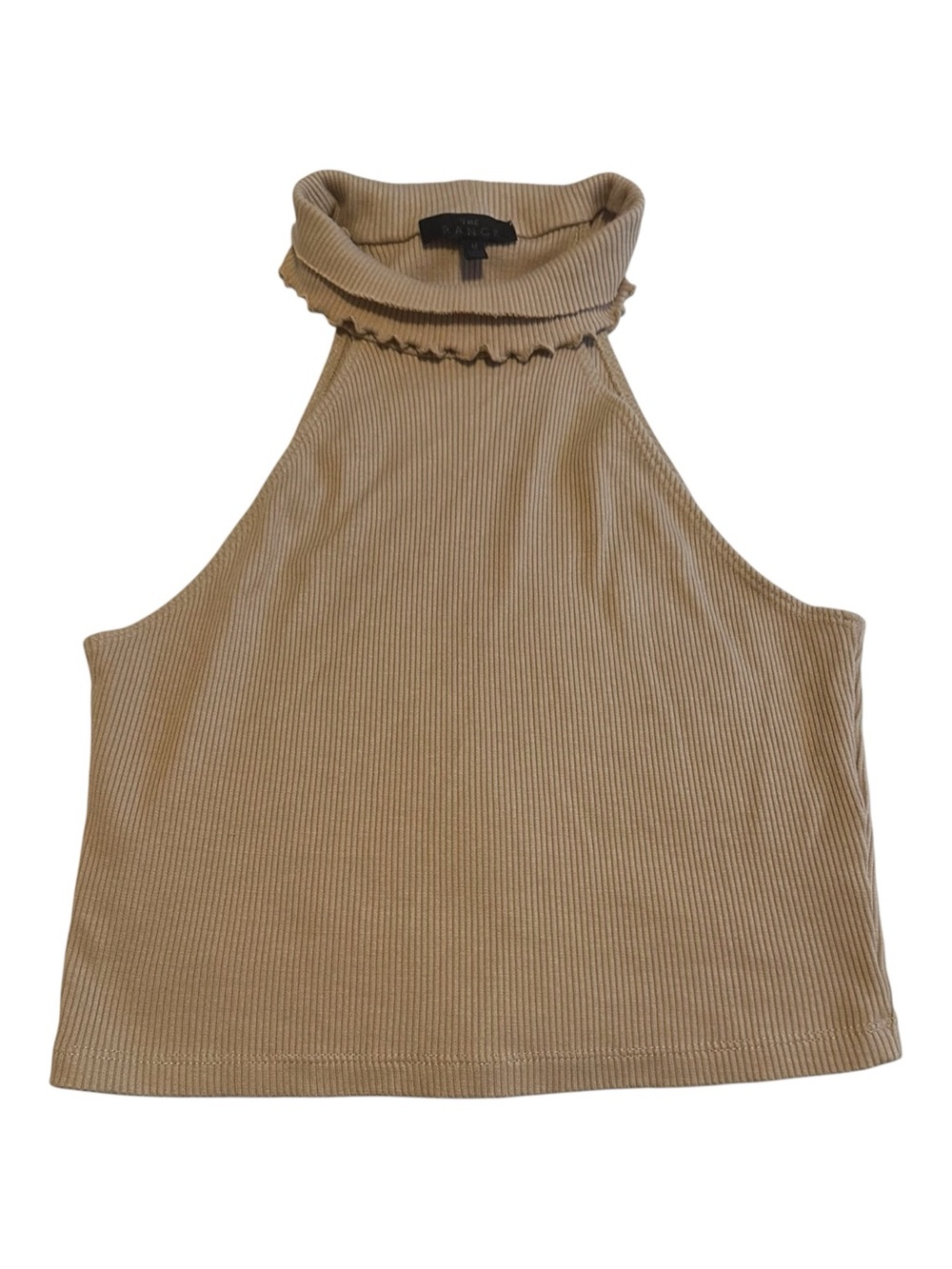 The Range Women’s Ribbed High-Neck Halter Tank Top Size M